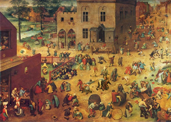 Детские игры, 1560. Дуб, масло. 118 х 161 см. Художественно-исторический музей, Вена
